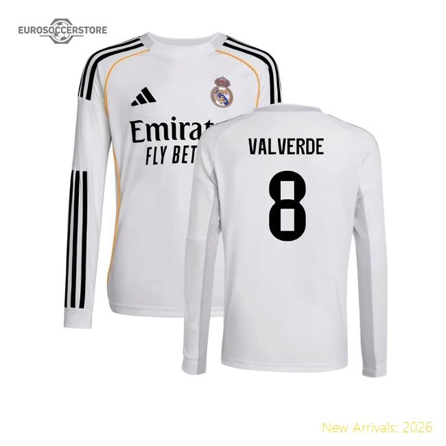 Real Madrid Valverde First-class Home Jersey Santander Puma Drycell