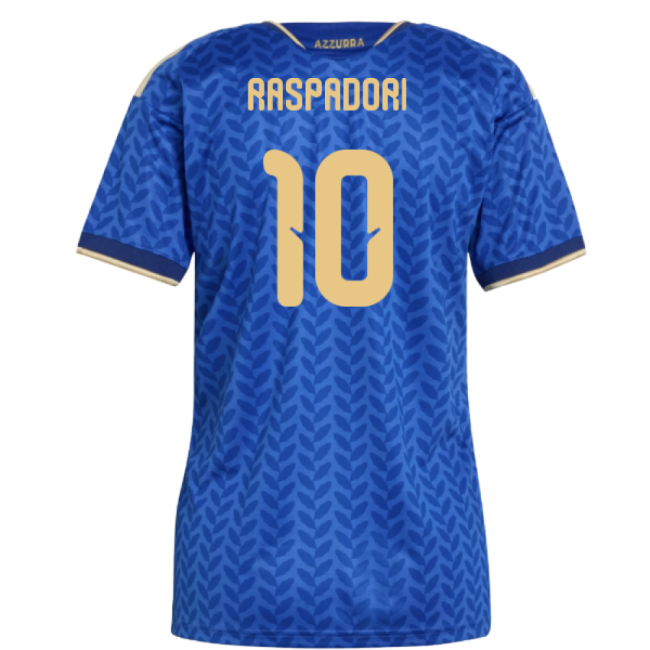 Womens Raspadori 10 2026-2027 Italy National Team Home Jersey (1)
