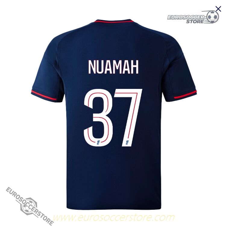 Away Jersey of Olympique Lyonnais Lyon for NUAMAH 37 in the 25-26 season