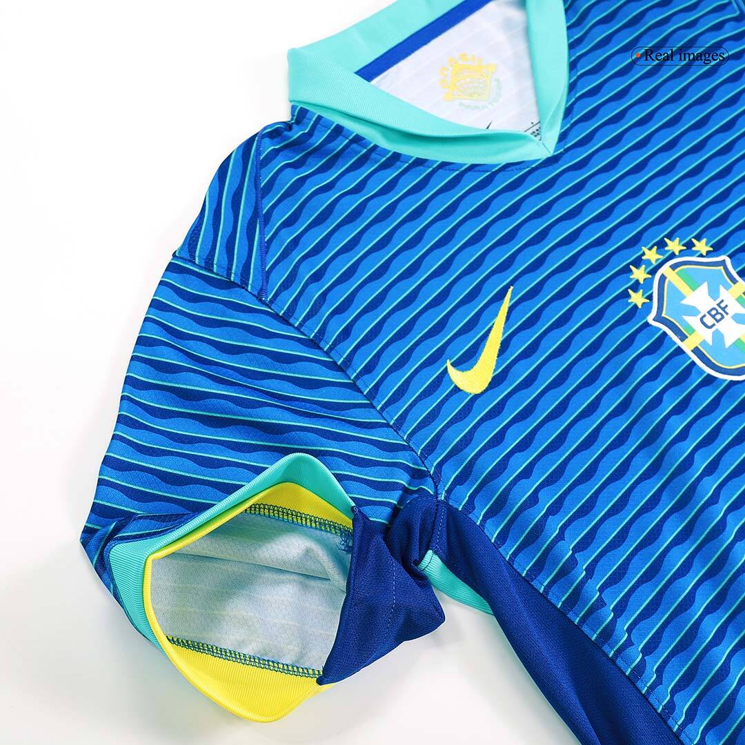 NEYMAR JR #10 Brazil Away  Soccer Jersey 2024 Authentic Kit