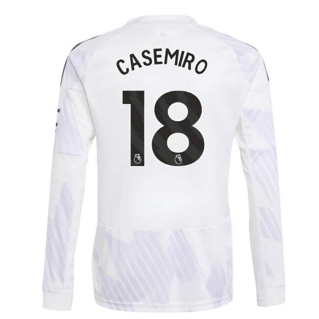 2025-2026 Man Utd Long Sleeve Away Jersey (Kids) (Casemiro 18)
