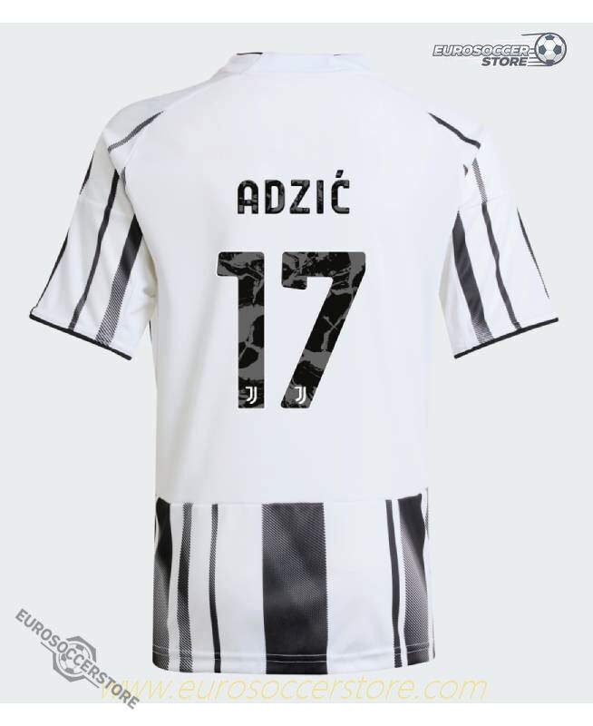 Juventus Home Jersey 25-26 with ADZIĆ 17 and Jeep Sponsor