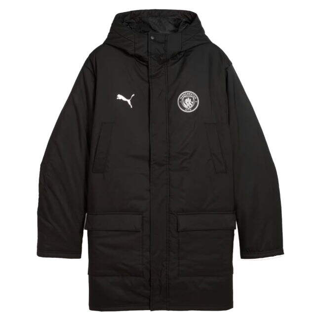 2025-2026 Man City Training Winter Coat (Black)