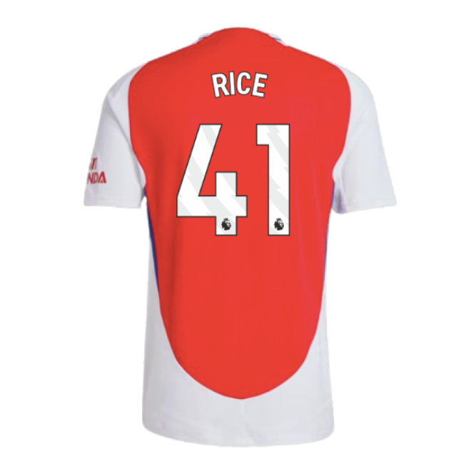 Women's 2024-2025 Arsenal Authentic Home Shirt (Rice 41)
