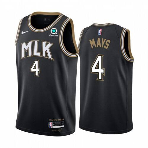 High-Quality Hawks #4 Skylar Mays 2020 City NBA Swingman Jersey Black