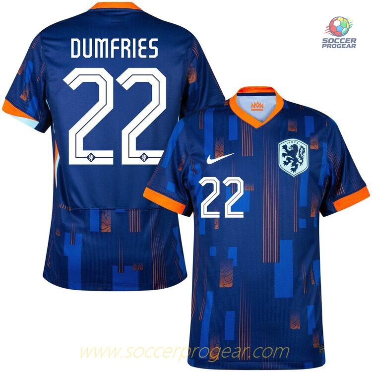 Netherlands 2024-25 Edition Away Team Jersey Dumfries