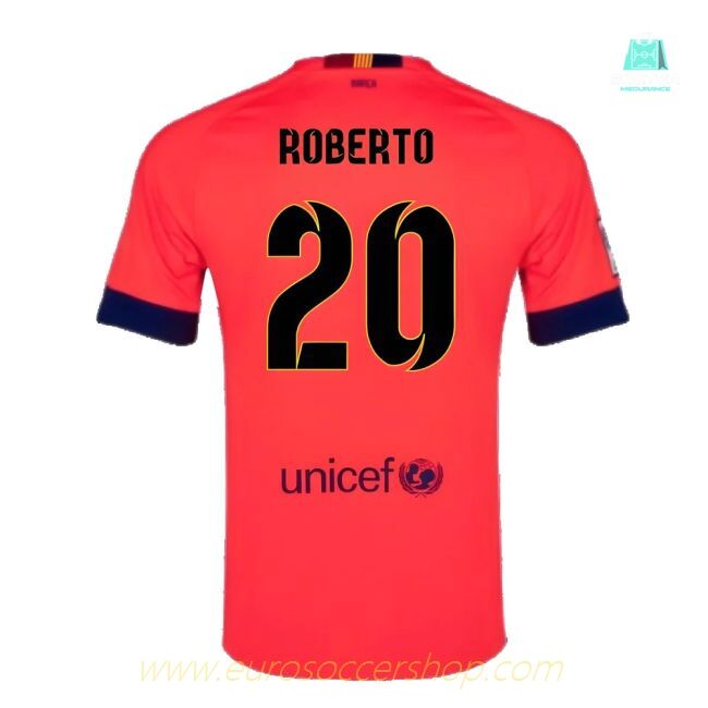Barcelona 2014-15 Away Shirt ((Excellent) L) (Roberto 20)