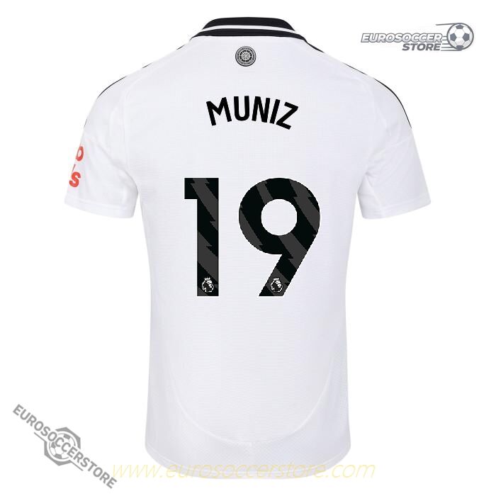 Fulham 24-25 Home Jersey featuring MUNIZ 19