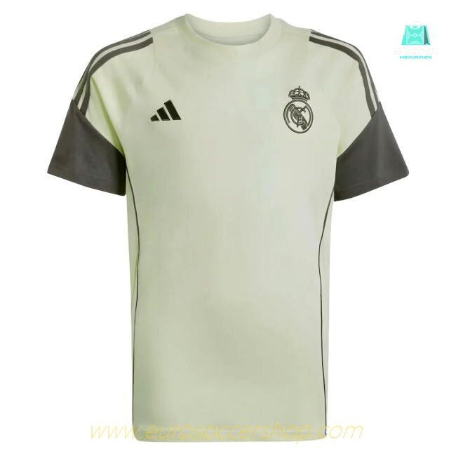 2025-2026 Real Madrid Training Tee (Almost Lime) - Kids