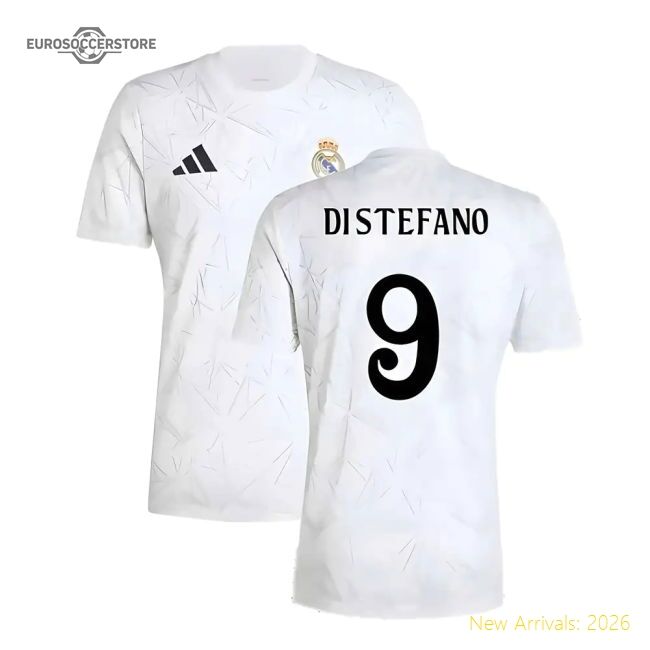 2024-2025 Real Madrid Pre-match Shirt (white) (di Stefano 9)