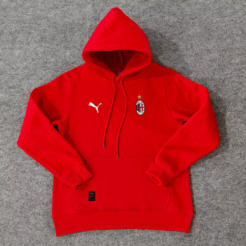 Licensed AC Milan 2425 Red Hoodie - Official Replica 9388