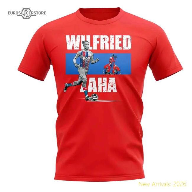 Wilfried Zaha Player Collage T-shirt (red) - Reasonable Price