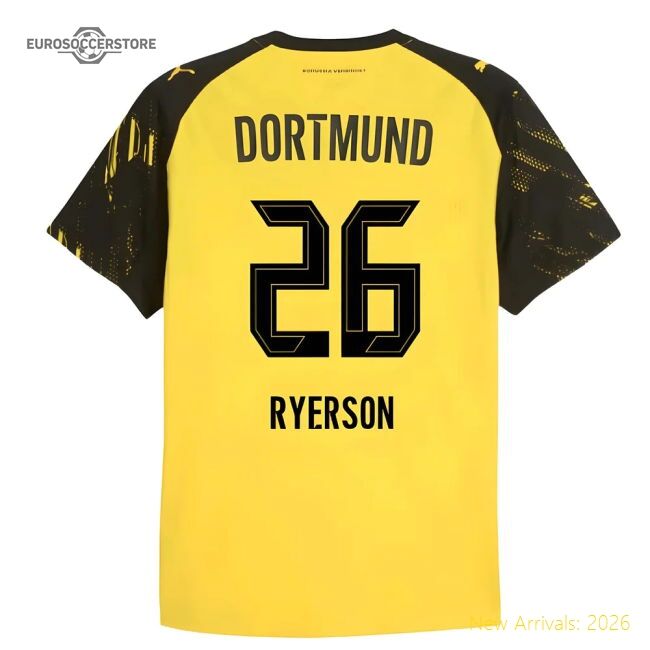 2025-2026 Borussia Dortmund Authentic Home Shirt (ryerson 26)