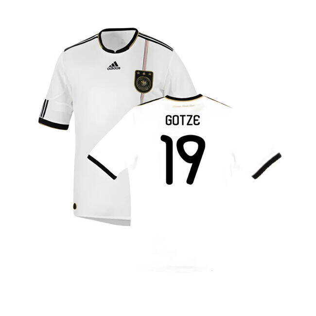 Affordable Germany 2010-11 Home Shirt ((Good) S) (GOTZE 19) Beautiful