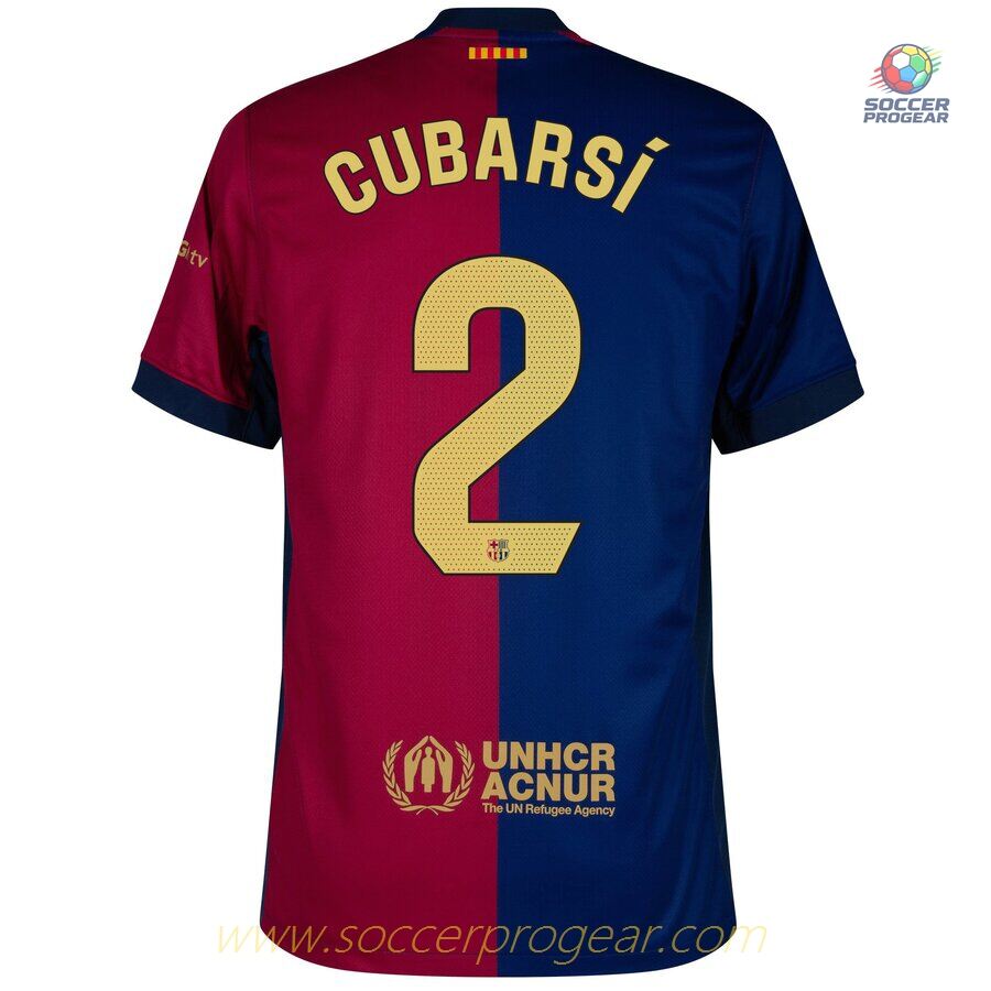 Barca Home Team Football Jersey 2024-2025 Season Cubarsi New Sponsor