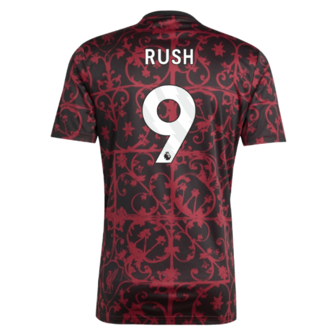 Men's 2025-2026 Liverpool Pre-Match Shirt (Black) (Rush 9)