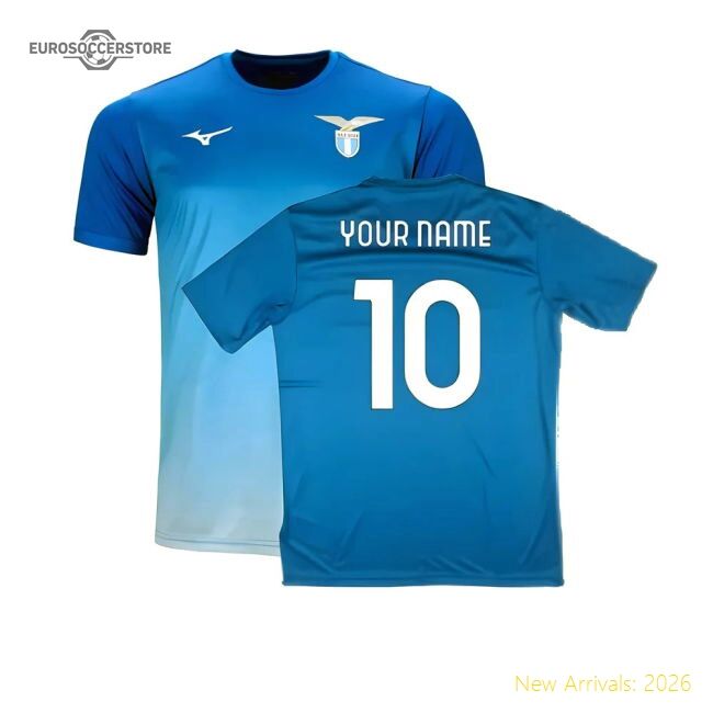 Superior 2024-2025 Ss Lazio Graphic Training Shirt (royal) (your Name)