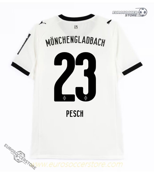 Borussia Monchengladbach Home PESCH 23 Football Jersey 25-26 Season