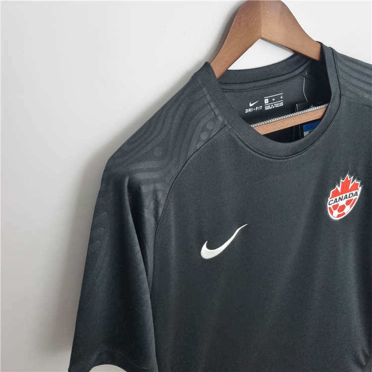 Canada World Cup 2022 Away Black Soccer Jersey Soccer Shirt - World