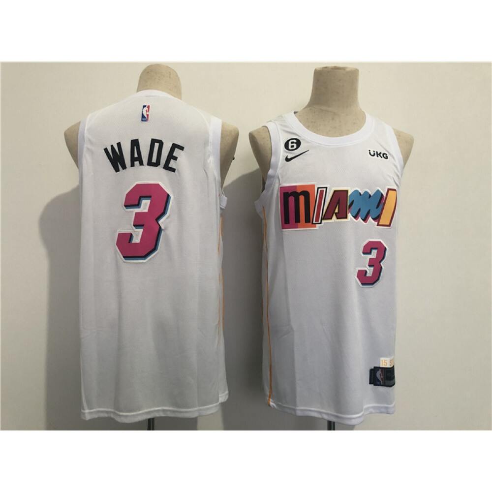 Limited Edition Men's Heat #3 Dwyane White Basketball Jersey
