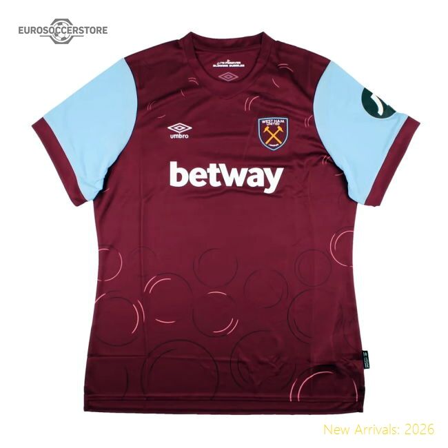 Premium-grade 2023-2024 West Ham United Home Shirt (womens) (emerso