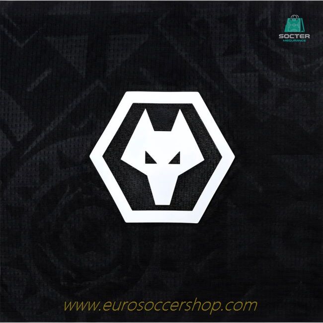 2025-2026 Wolves Goalkeeper Home Shirt (Black) - Kids