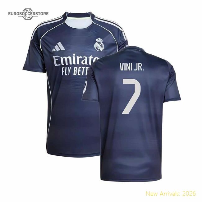 2025-2026 Real Madrid Road Jersey (vini Jr 7) - Supporter Edition