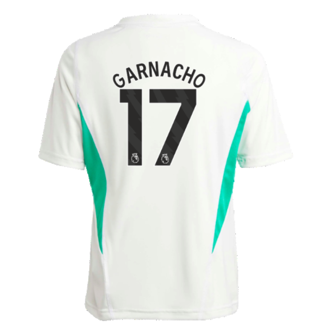 2023-2024 Man Utd Training Jersey (White) - Kids (Garnacho 17) (Fan...