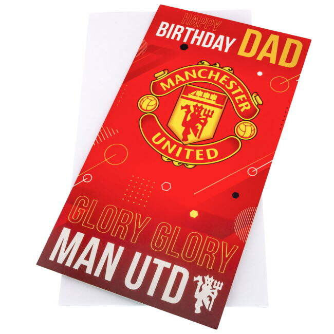 Adult Manchester United FC Dad Birthday Card