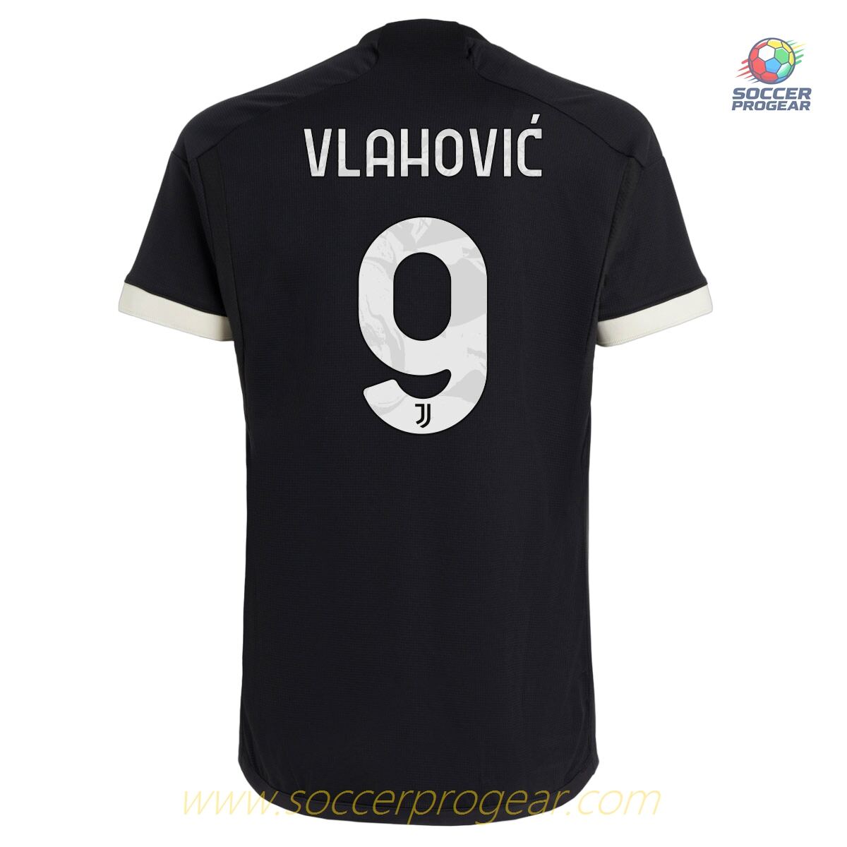 Juventus Third 2023 2024 Vlahovic Kids Edition Soccer Uniform Team Shirt