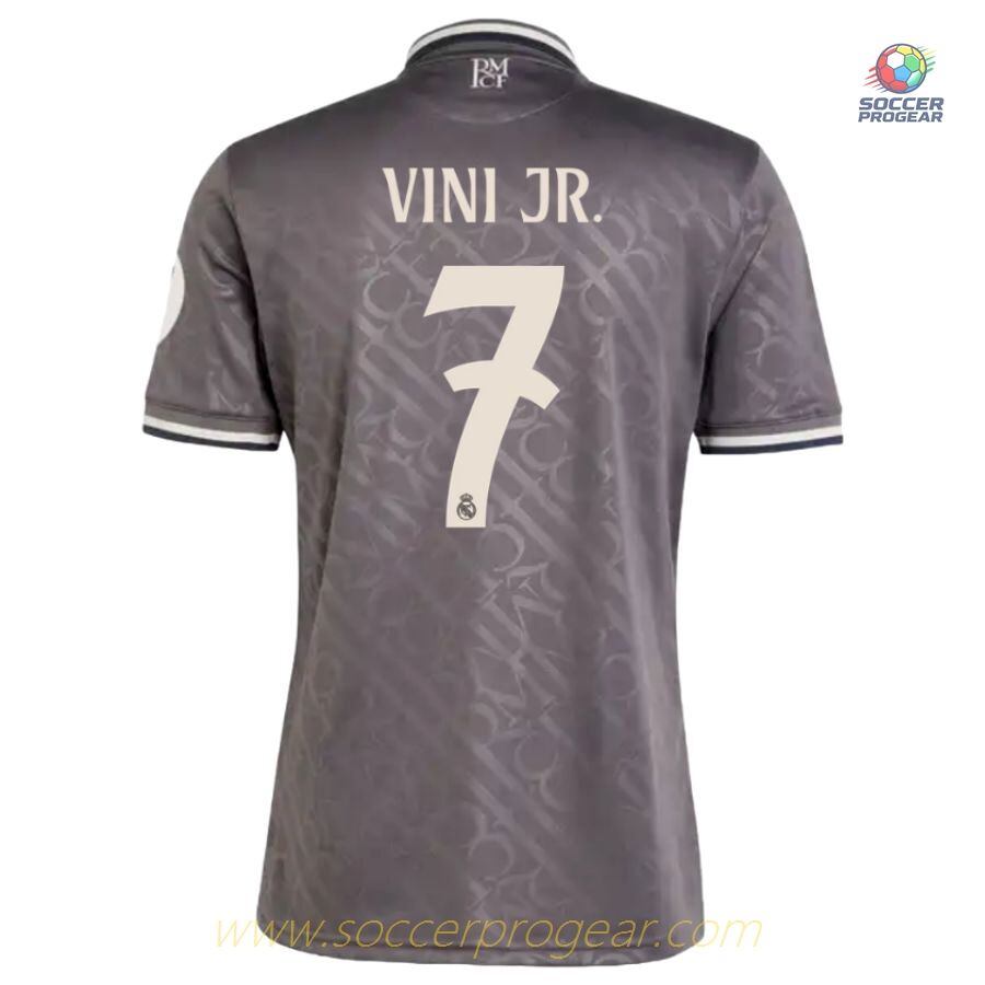 Real Madrid Third Youth Soccer Uniform Soccer Football Shirt 2024-2025 Season Vini Jr.