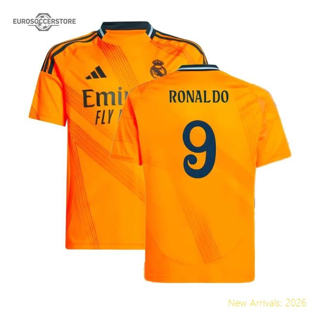 High-quality 2024-2025 Real Madrid Road Jersey (kids) (ronaldo 9)