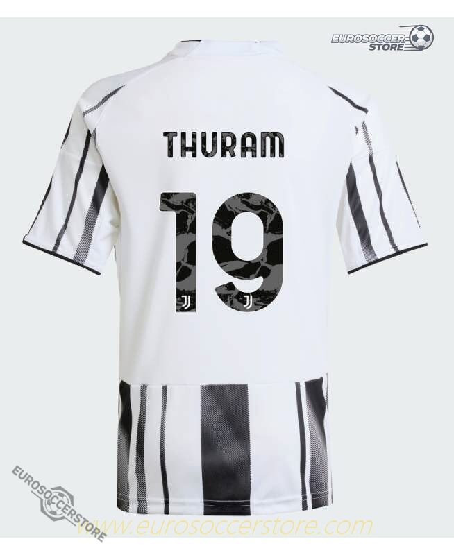 Juventus 25-26 Season Home Jersey with THURAM 19 Printing