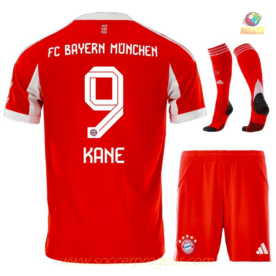 Football Jersey Football Soccer Uniform Children Bayern Munich Home 2025/26 Collection Kane