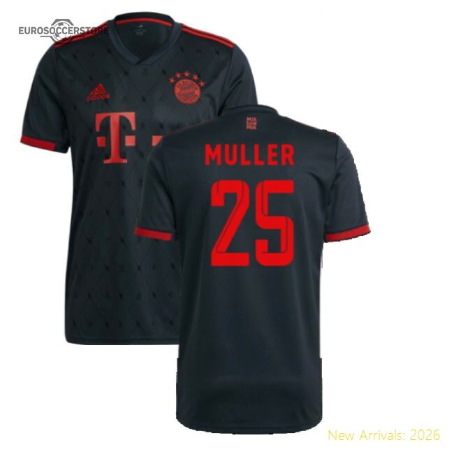 Excellent 2022-2023 Bayern Munich Alternative Jersey (muller 25)