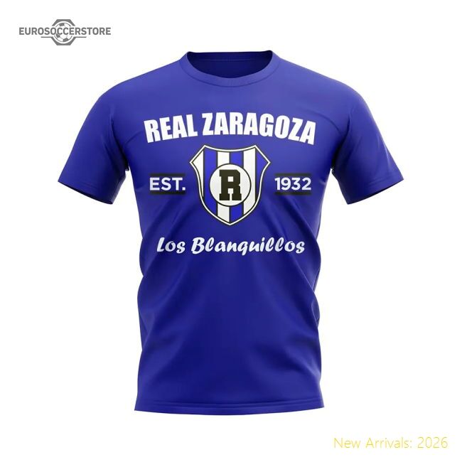 First-class Real Zaragoza Established Football T-shirt (blue)