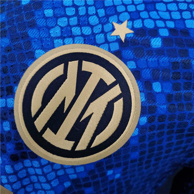 Inter Milan 21-22 Home Blue Soccer Jersey Football Shirt Player