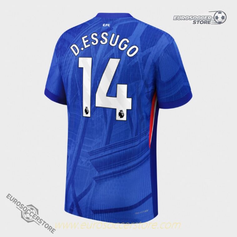 25-26 Chelsea Home Jersey (Player Version) featuring D. ESSUGO 14