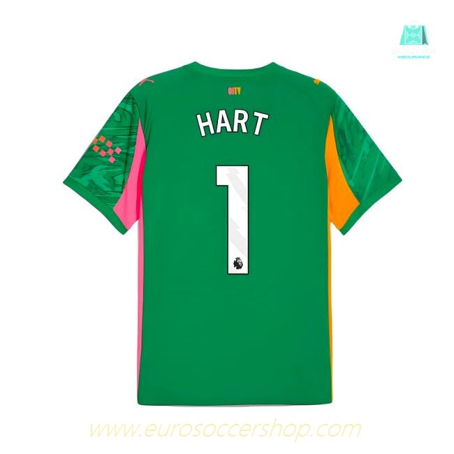 2025-2026 Man City Goalkeeper Away Shirt (Green) (Hart 1)