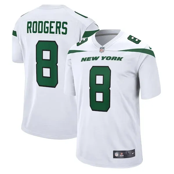 None Aaron Rodgers Game Jersey - White | NFL Player Jersey | NFL Footb