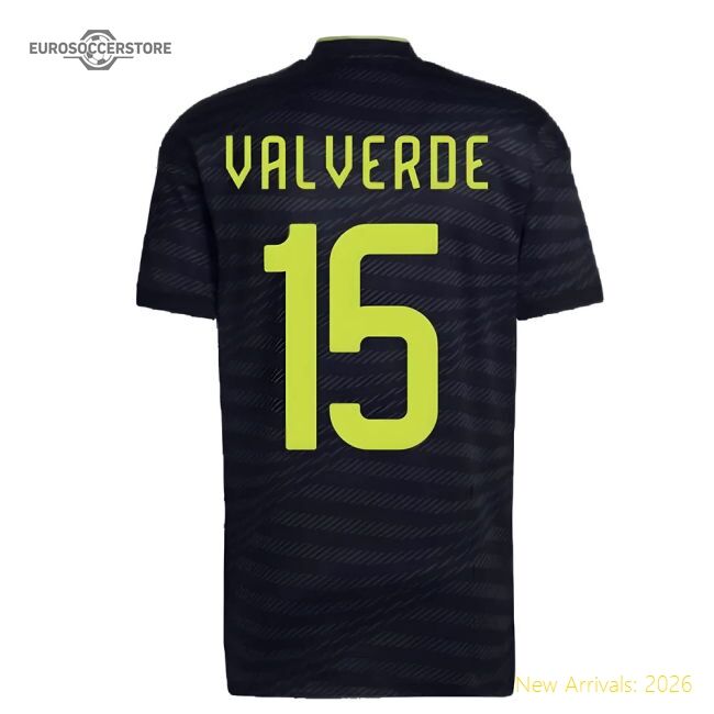 Official 2022-2023 Real Madrid Third Shirt (Valverde 15)