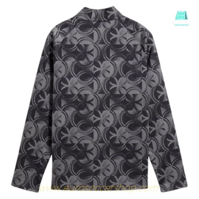 2025-2026 Man City Warm Up 1/4 Zip Top (Black) - Kids