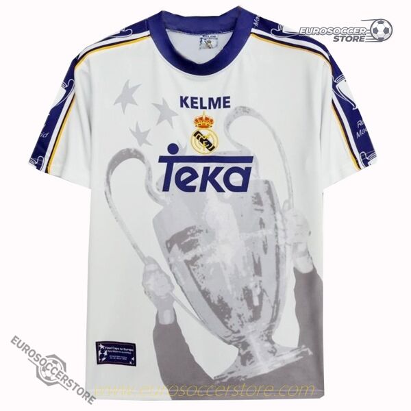 Real Madrid's 7th Copa Europa Champion Jersey from the 1997-1998 season.