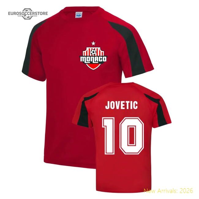 Fan-Favorite Stevan Jovetic Monaco Sports Training Jersey (Red)