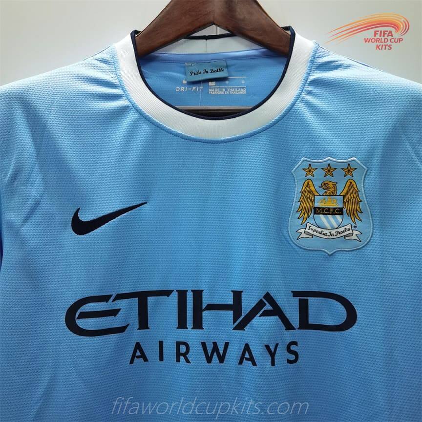 Manchester City season 13-14 Home Game Soccer Uniform