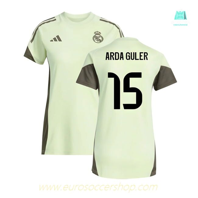 2025-2026 Real Madrid Training Jersey (Almost Lime) - Womens (Arda Guler 15)