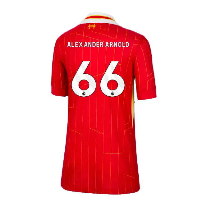 Great Deal Liverpool Arnold 66 2024-2025 Liverpool Home Shirt (Kids...