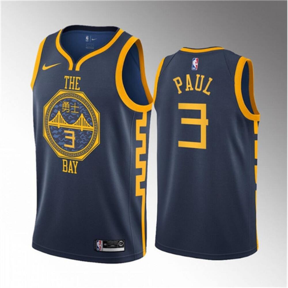 Golden State Warriors 3 Navy Jersey - Game Day Essential