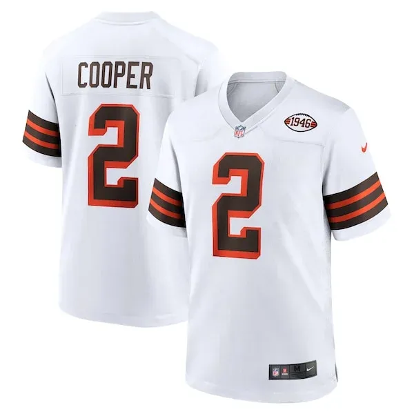 None Amari Cooper Game Jersey - White | NFL Player Jersey | NFL Footba