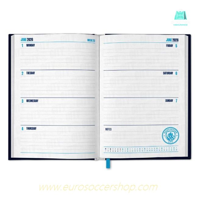 Manchester City FC Calendar & Diary Musical Gift Box 2026